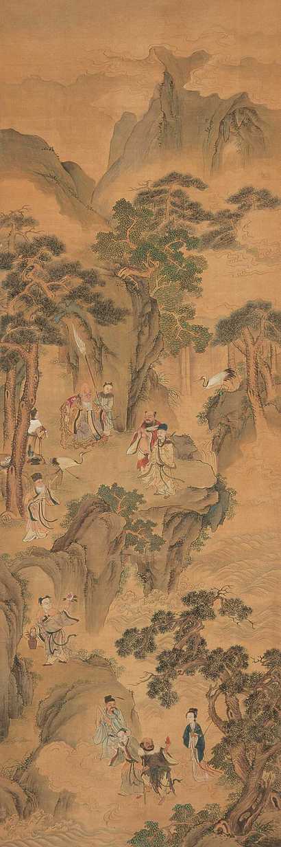 佚名 群仙祝寿 立轴